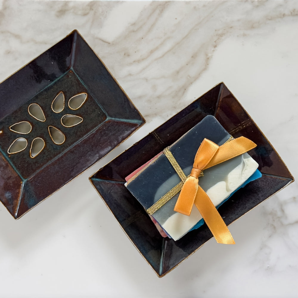 RUSTIC Ceramic Soap Dish – Center Street Soap Co.