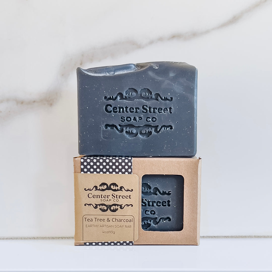 Center Street Soap Co. Tea Tree & Charcoal Handmade soap bar
