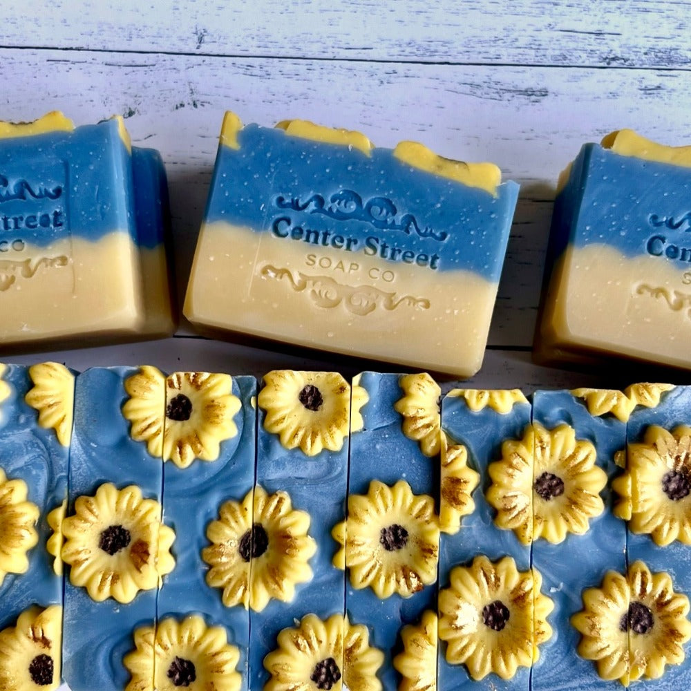 Center Street Soap Co. Sunflower Sandalwood Handmade Soap Bar