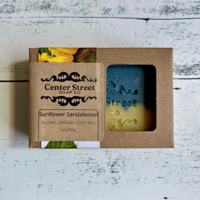 Center Street Soap Co. Sunflower Sandalwood Handmade Soap Bar