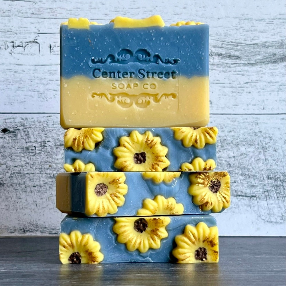 Center Street Soap Co. Sunflower Sandalwood Handmade Soap Bar