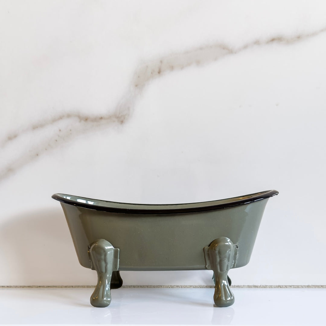 Center Street Soap Co. Gray Bathtub Soap Dish