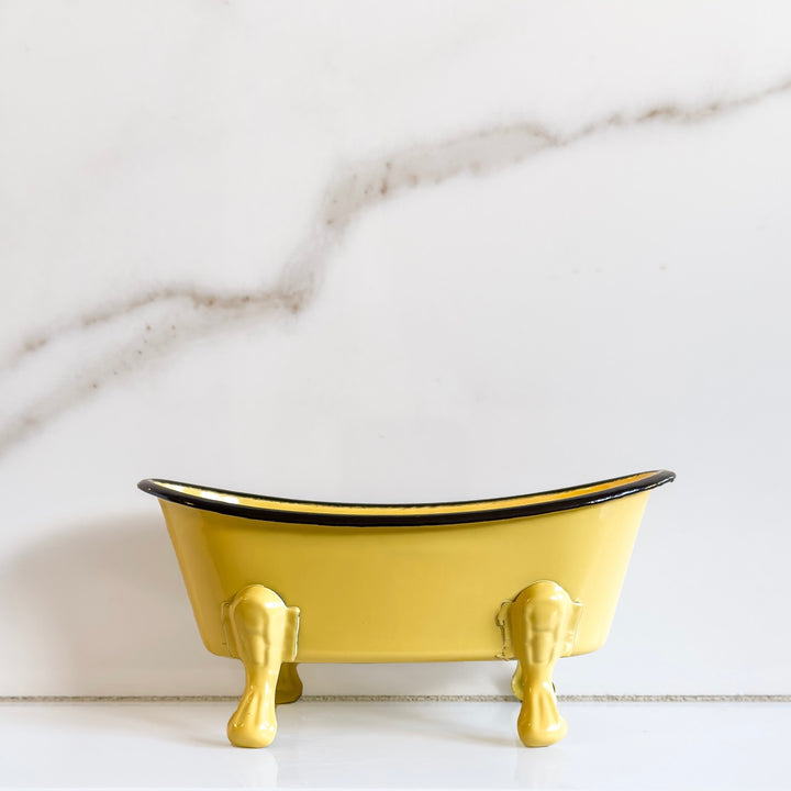 Center Street Soap Co. Yellow Bathtub Soap Dish