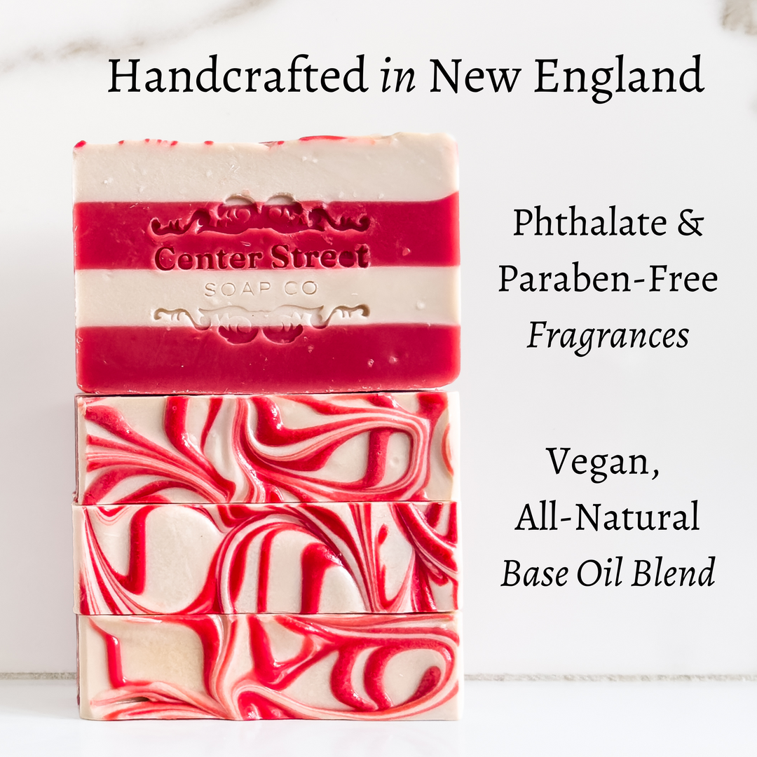Candy Cane Handmade Soap Bar