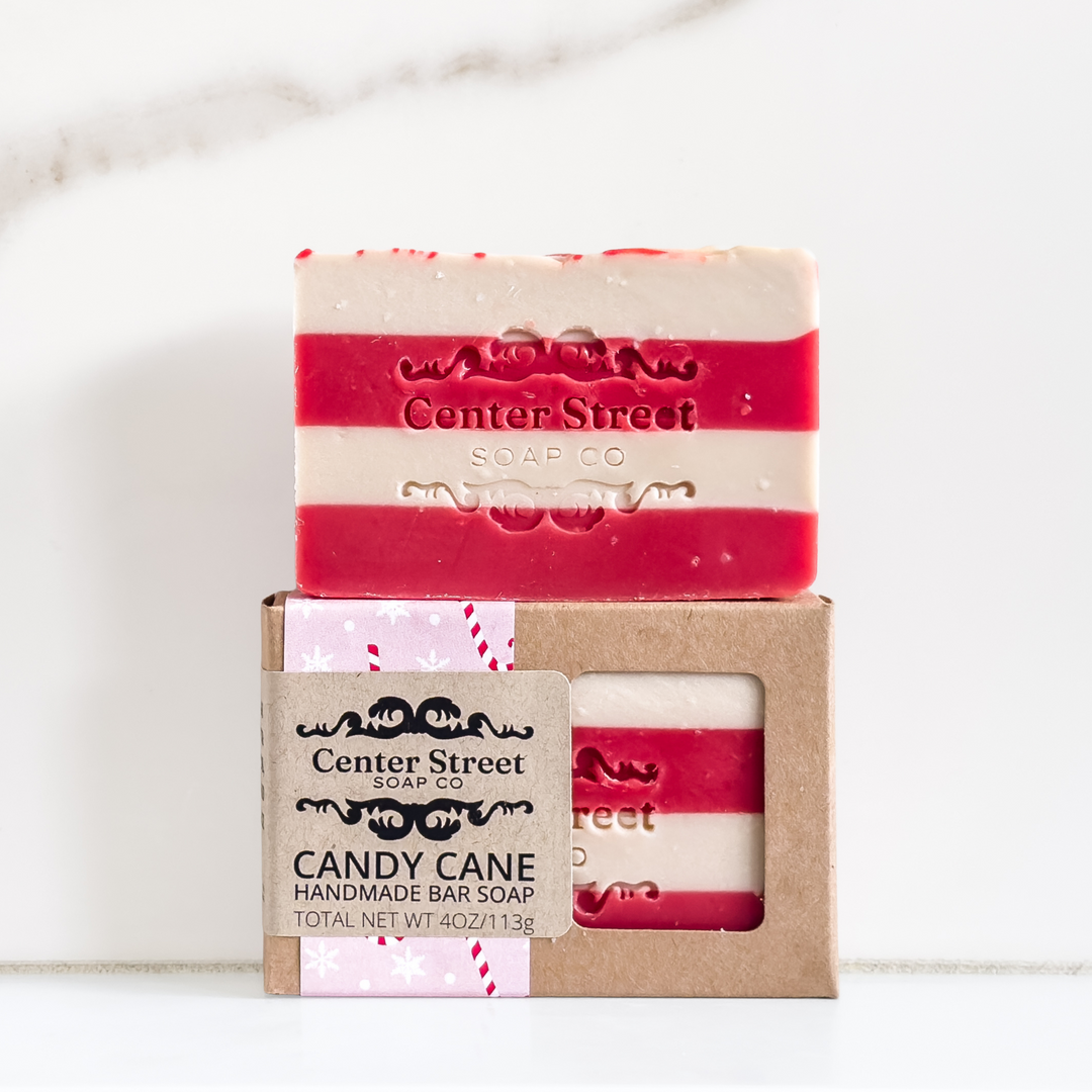 Candy Cane Handmade Soap Bar
