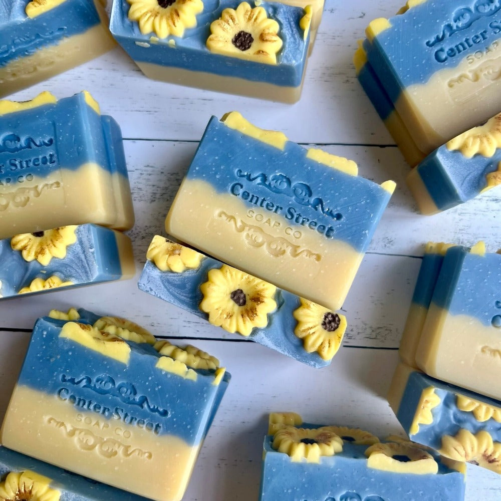 Center Street Soap Co. Sunflower Sandalwood Handmade Soap Bar