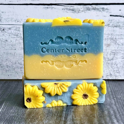 Center Street Soap Co. Sunflower Sandalwood Handmade Soap Bar