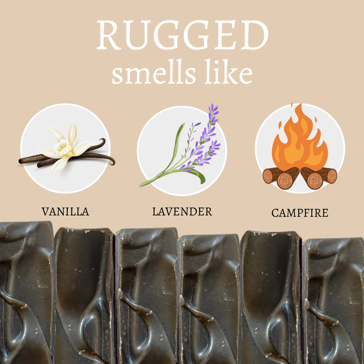 Rugged Handmade Bar Soap by Center Street Soap Co. Smells Like Graphic