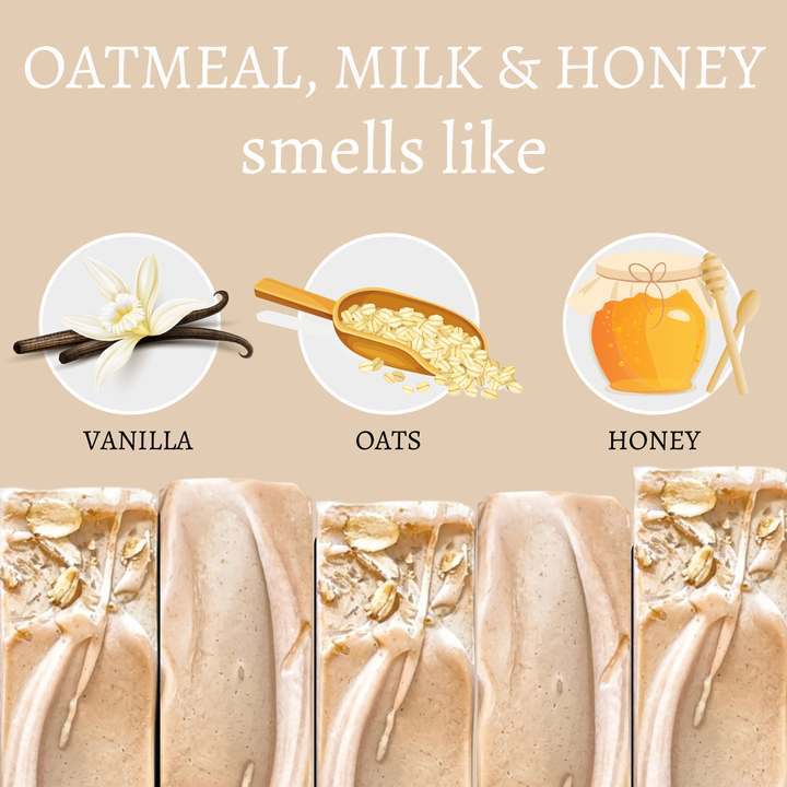Oatmeal, Milk & Honey Handmade Soap Bar