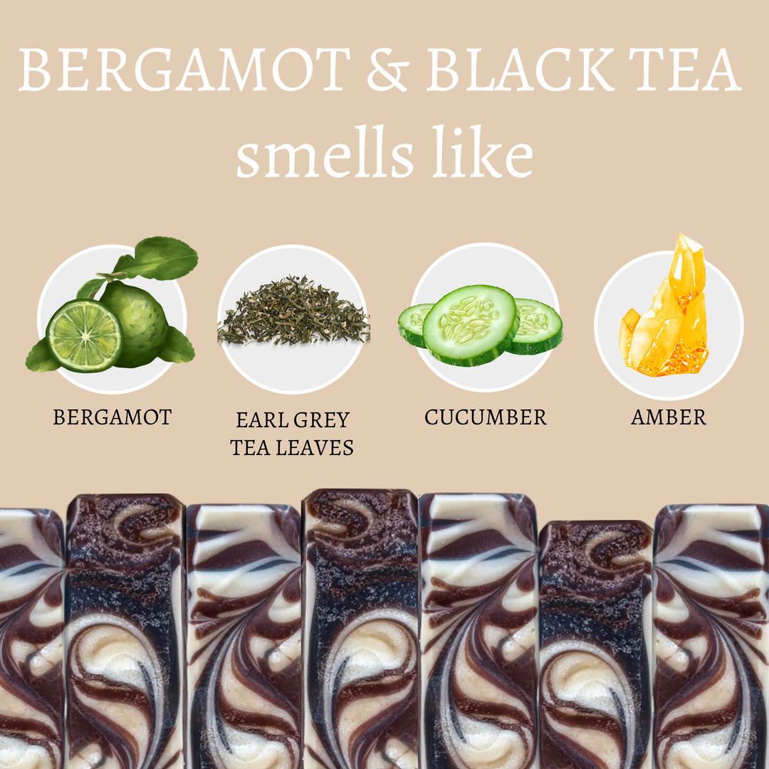 Bergamot and Black Tea  Handmade Soap Bar