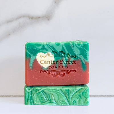 Center Street Soap Co. Watermelon Crush Handmade Soap Bar, Valentines Day Collection