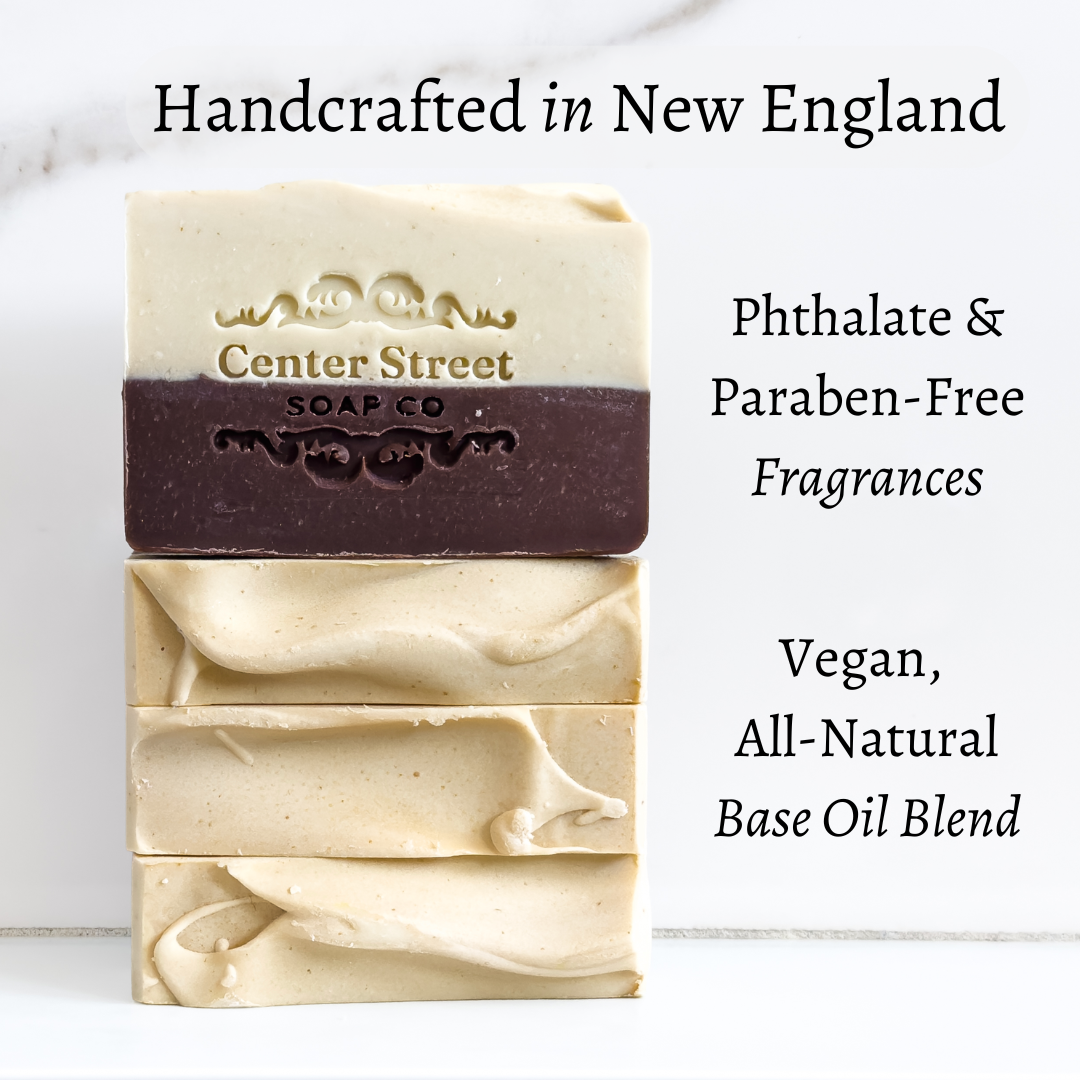 Oatmeal, Milk & Honey Handmade Soap Bar by Center Street Soap Co. Handmade in New England