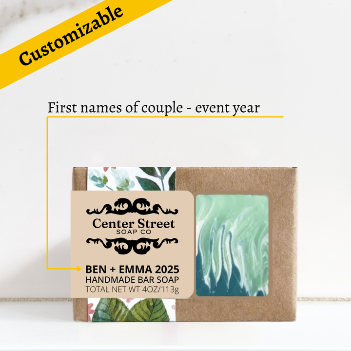 Personalized Wedding and Shower Favors - Soap Slices (20 Boxes)