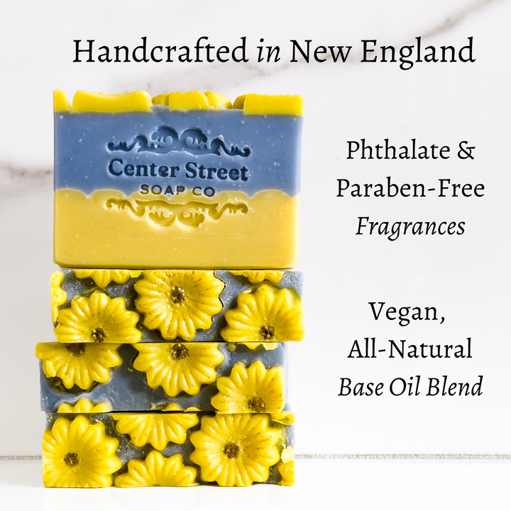Sunflower Sandalwood Handmade Soap Bar