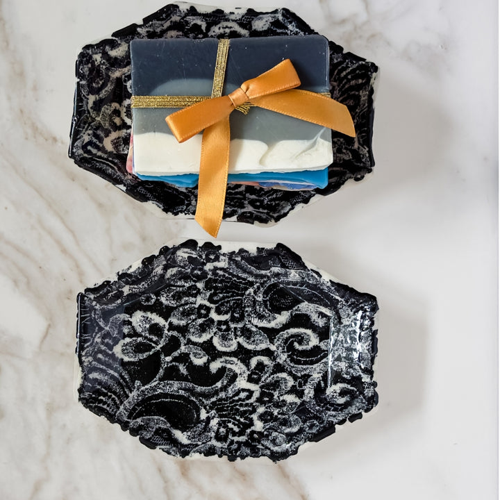 Vintage Lace Ceramic Soap Dish