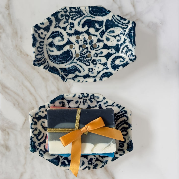 Vintage Lace Ceramic Soap Dish