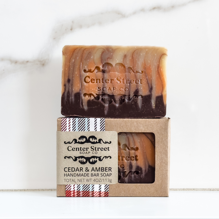 Cedar & Amber Handmade Soap Bar