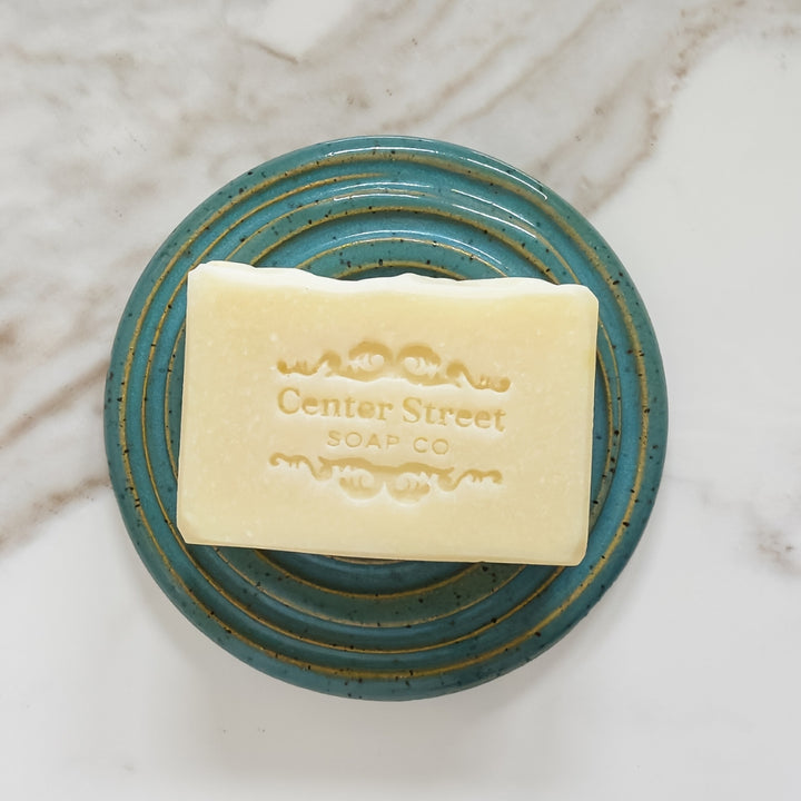 Speckled Round Ceramic Soap Dish