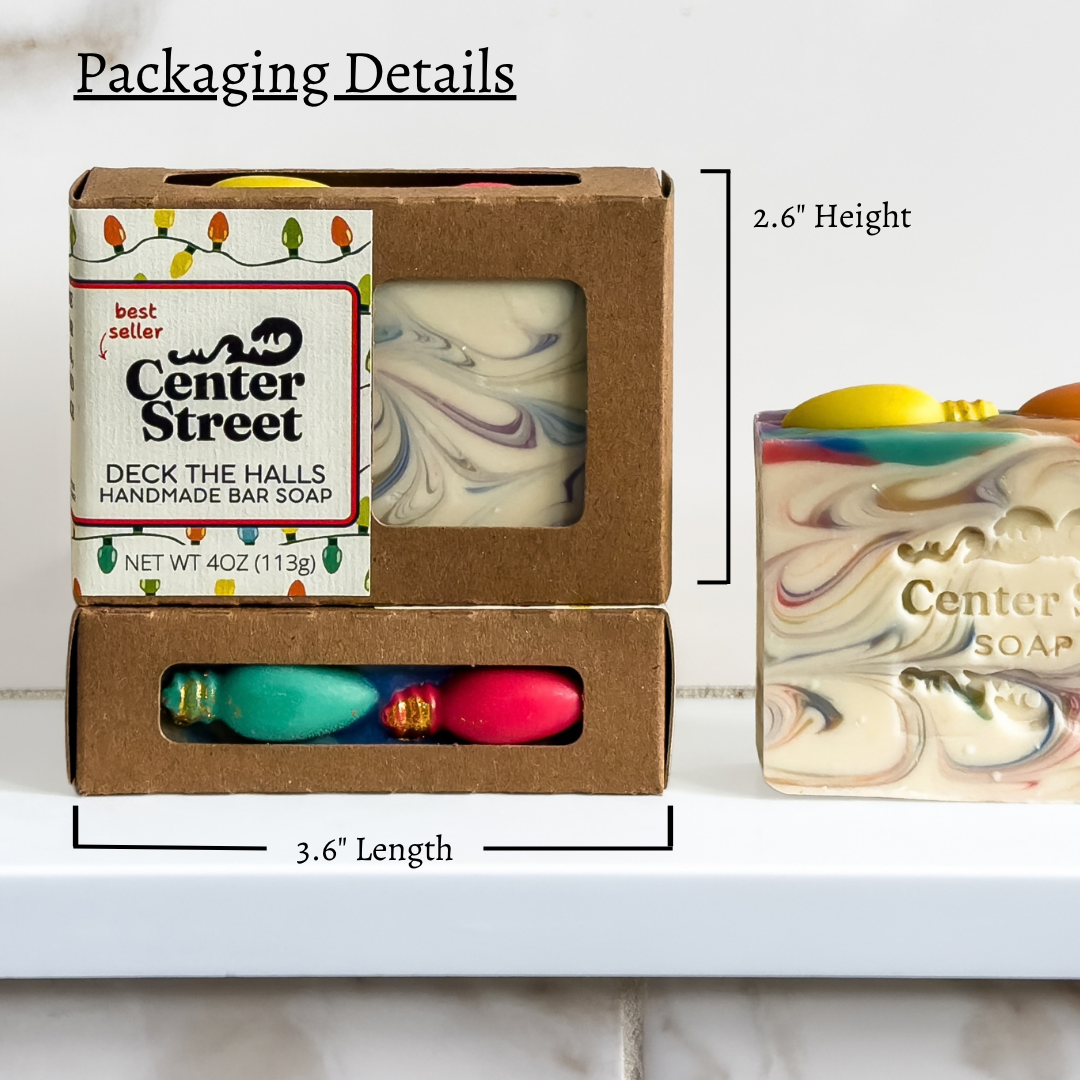 Deck The Halls Handmade Soap Bar (4oz)