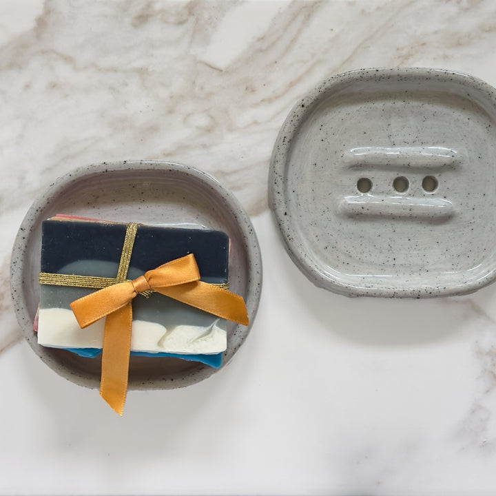 MODERN GRAY Ceramic Soap Dish