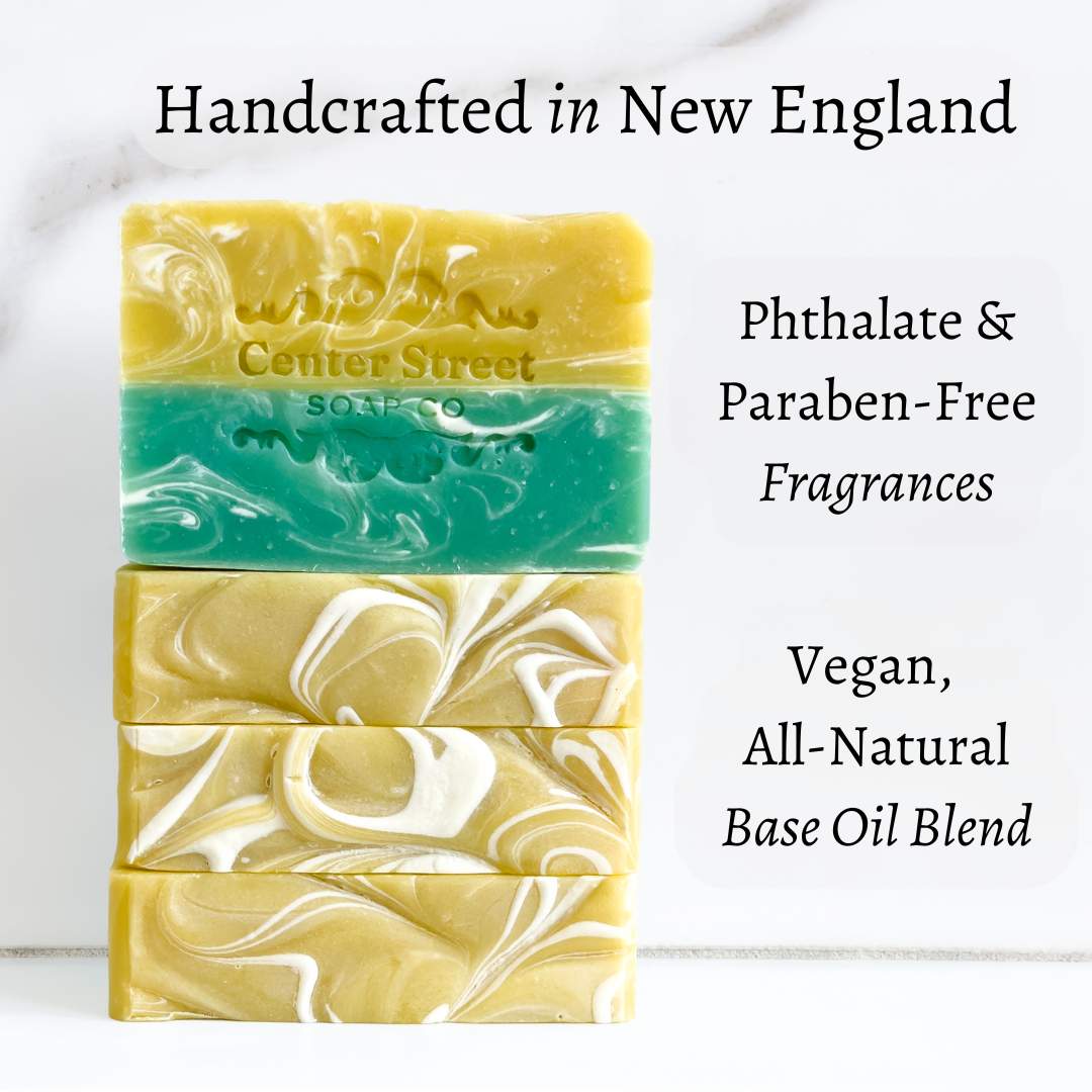 Honeysuckle Handmade Soap Bar by Center Street Soap Co. Handcrafted in New England