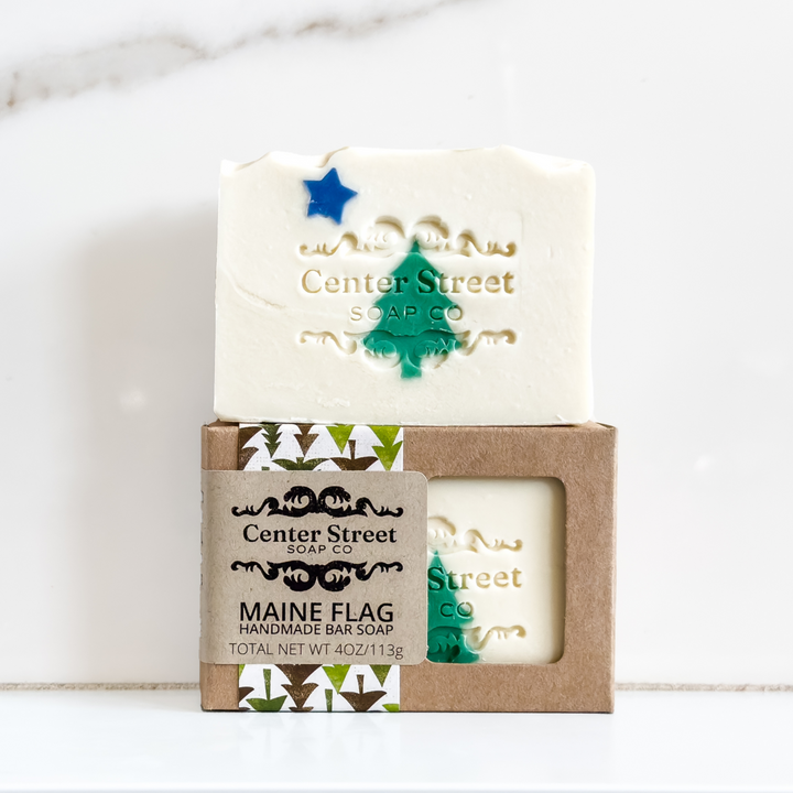 Maine Flag Handmade Soap Bar