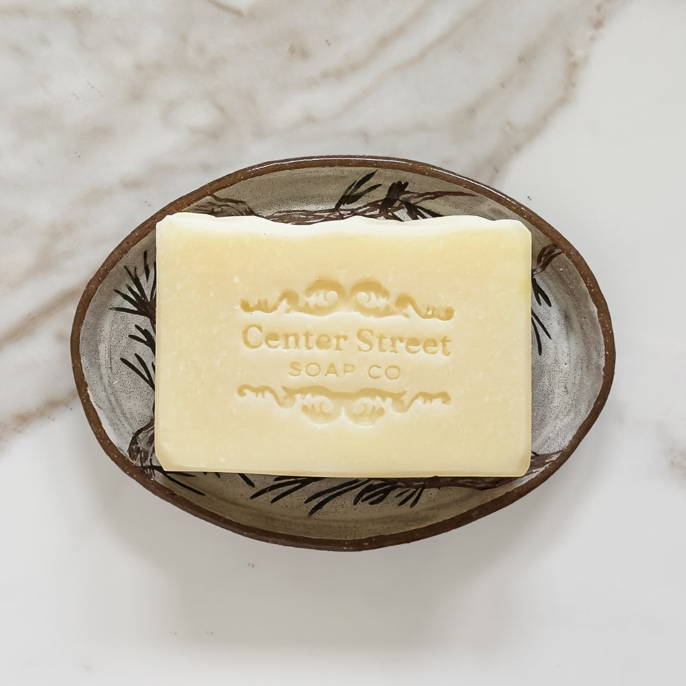 Winter Pine Ceramic Soap Dish