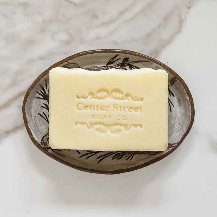 Winter Pine Ceramic Soap Dish