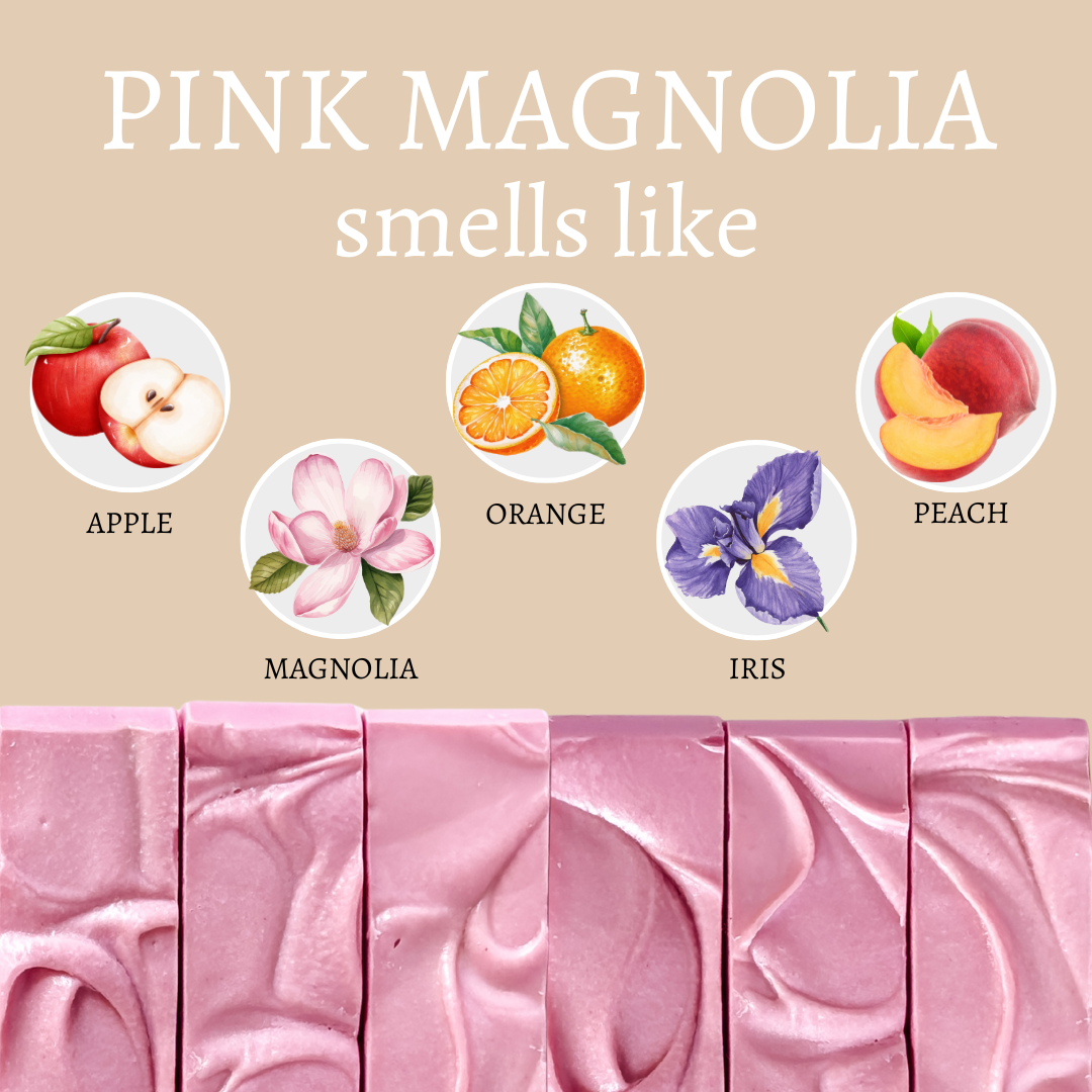 Pink Magnolia Handmade Soap Bar