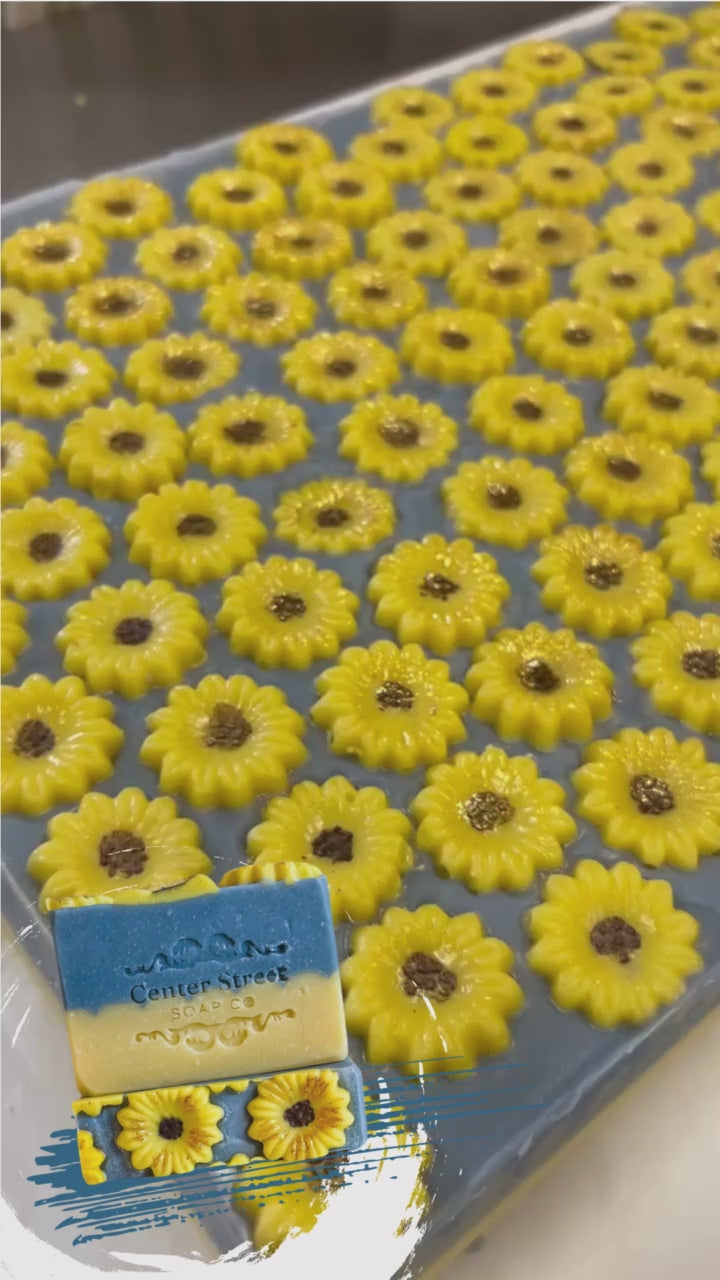 Sunflower Sandalwood Handmade Soap Bar