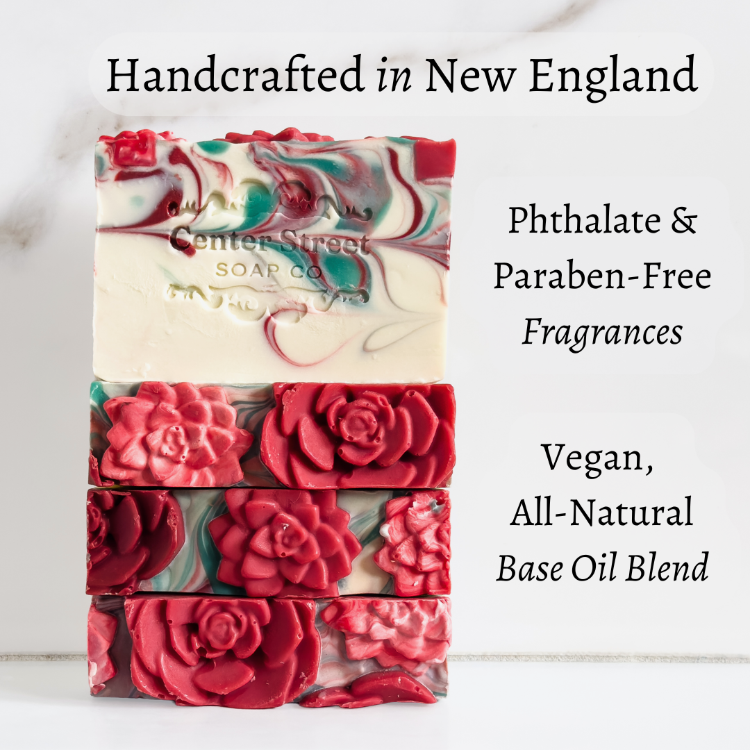 Rosy Daze Handmade Soap Bar by Center Street Soap Co. Handcrafted in New England