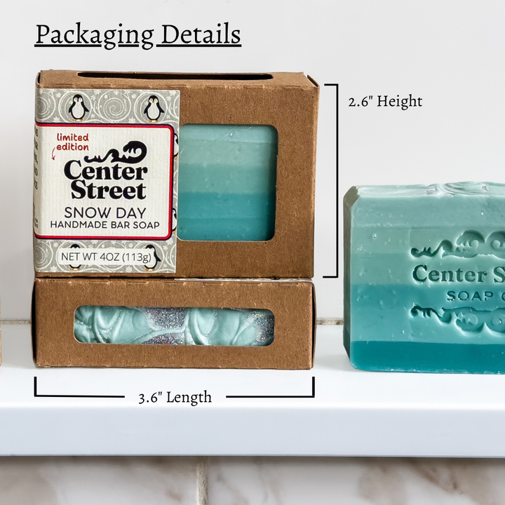 Snow Day Handmade Soap Bar (4oz)