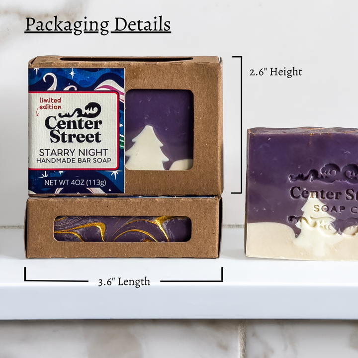 Starry Night Handmade Soap Bar (4oz)