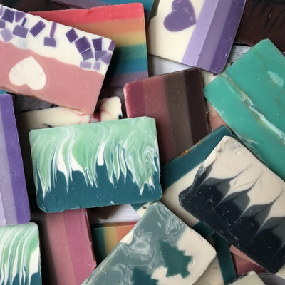 Center Street Soap Co. all natural handmade soap bar travel slices